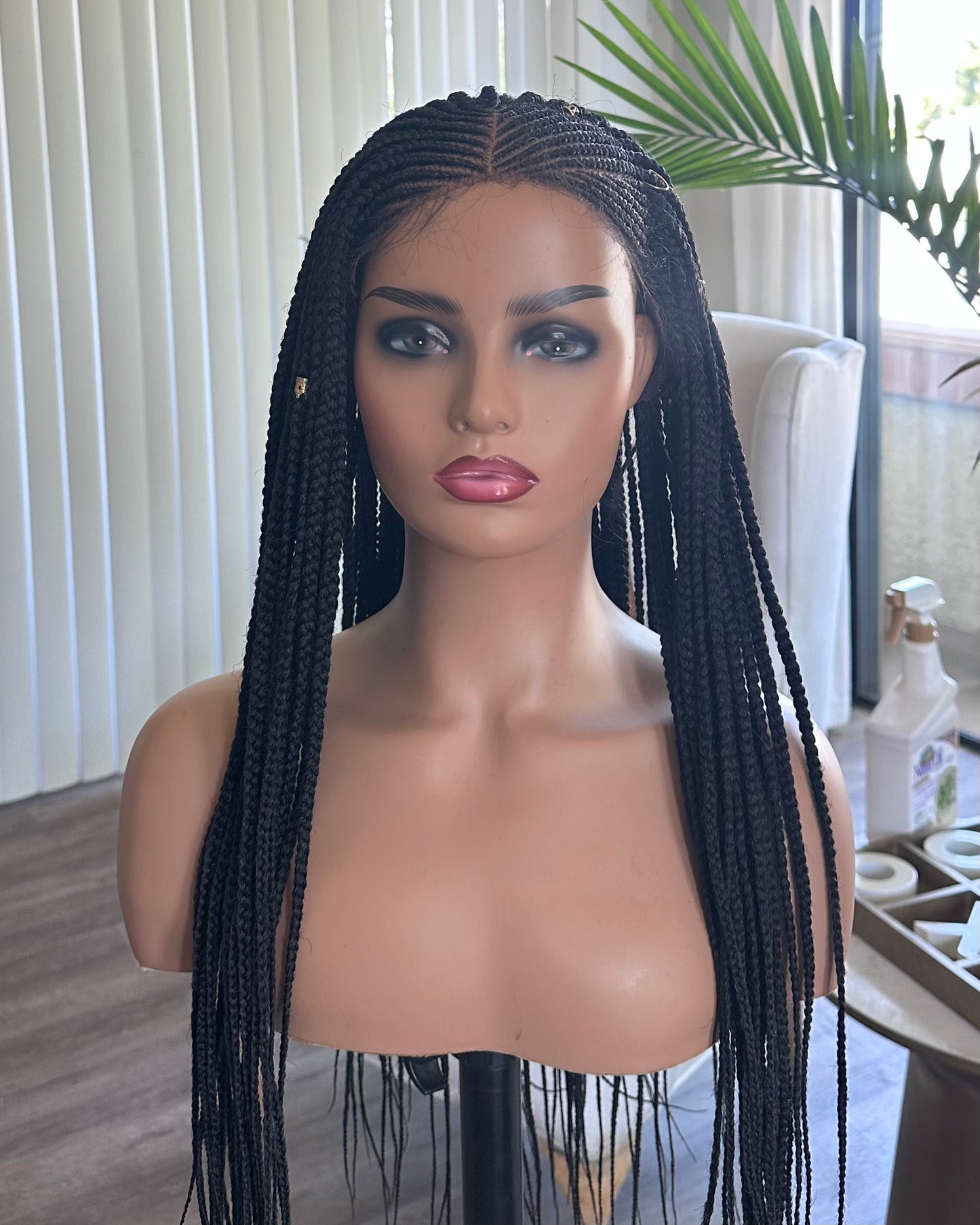 28" knotless Braided Wig