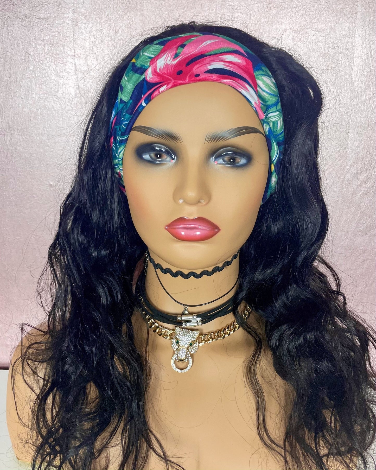 18" Loose Wave Headband Wig 180% Density - F.A.B