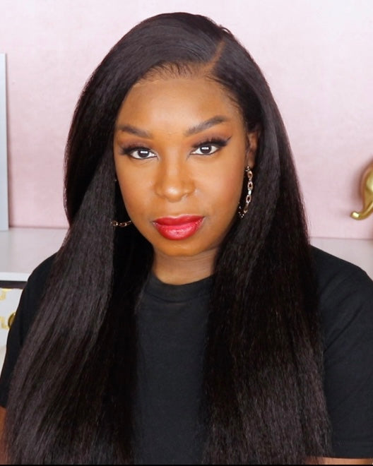 20"  Kinky Straight Wig Afsister