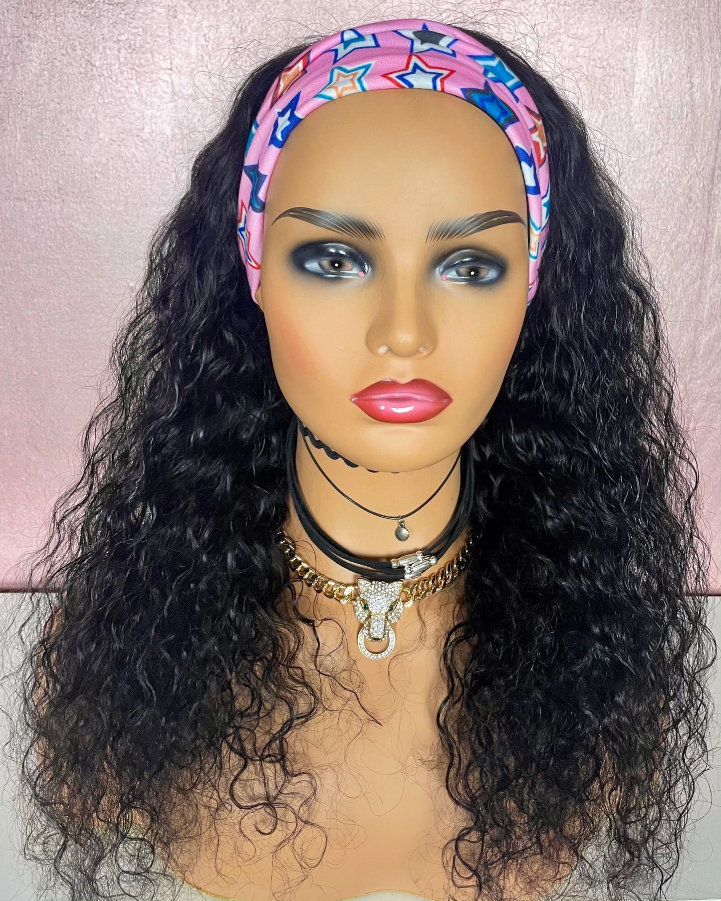 18" Water Wave Headband Wig - Faithfully Asia Beauty