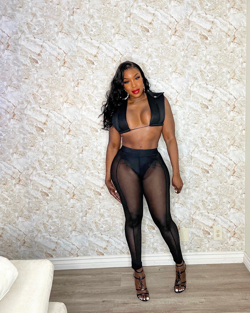 Nicki Mesh Pants Set