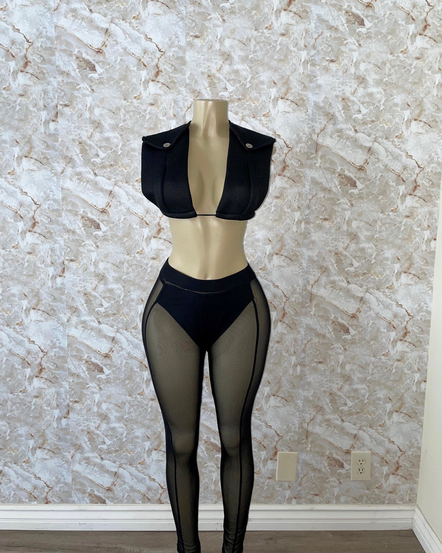 Nicki Mesh Pants Set