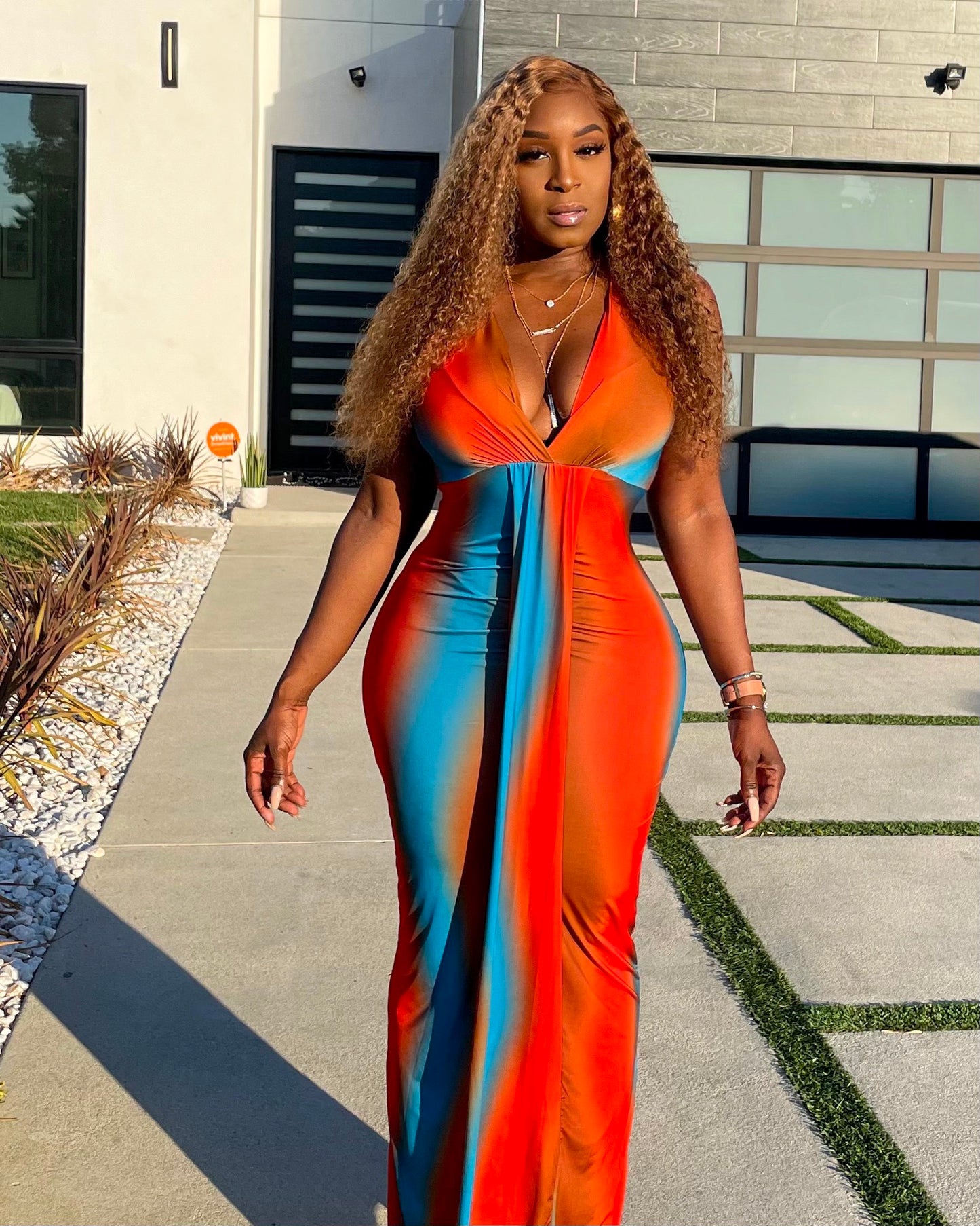 Snatch Me Up Maxi Dress - Orange